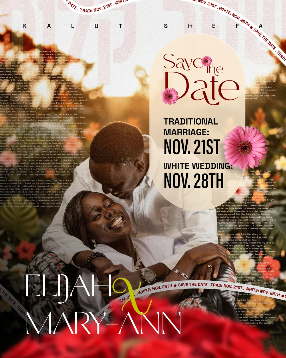 Official Kalut-Shefa '26 save-the-date flyer